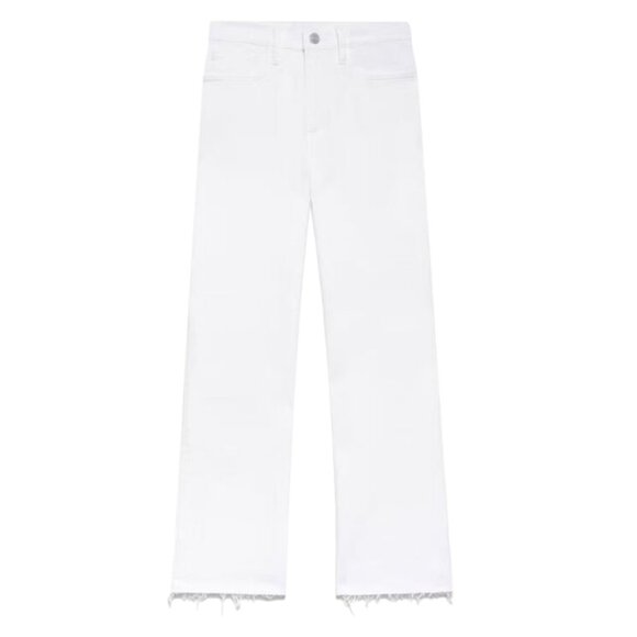 FRAME Le Jane Crop High Rise Size 26 New with Tags White - Picture 2 of 12